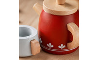 Wooden Tea Set Child-Centered Pretend Tea Set Educational for Preschoolers