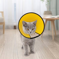 Post Surgery Cone for Pet Recovery, Transparent Anti-Mouth Guard with Padded Edge, Snap Button Recovery Cone for Dogs and Cats After Surgery