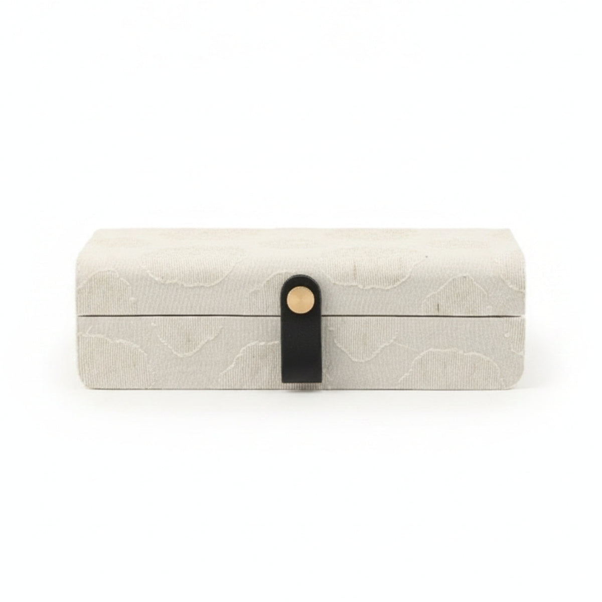 Jewelry Box with Clasp Textured Jewelry Box Compact for Dressing Table