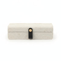 Jewelry Box with Clasp Textured Jewelry Box Compact for Dressing Table