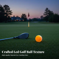 6 Pieces High Visibility LED Golf Ball Easy to Find Light up Golf Ball Strike Activated for Women, Backyard Practice, Driving Range, Outdoor