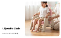 Adjustable Kids Chair Ergonomic Backrest Child Armchair Comfortable Upholstered Child Seat for Young Children, Preschoolers, Preschool, Bedroom