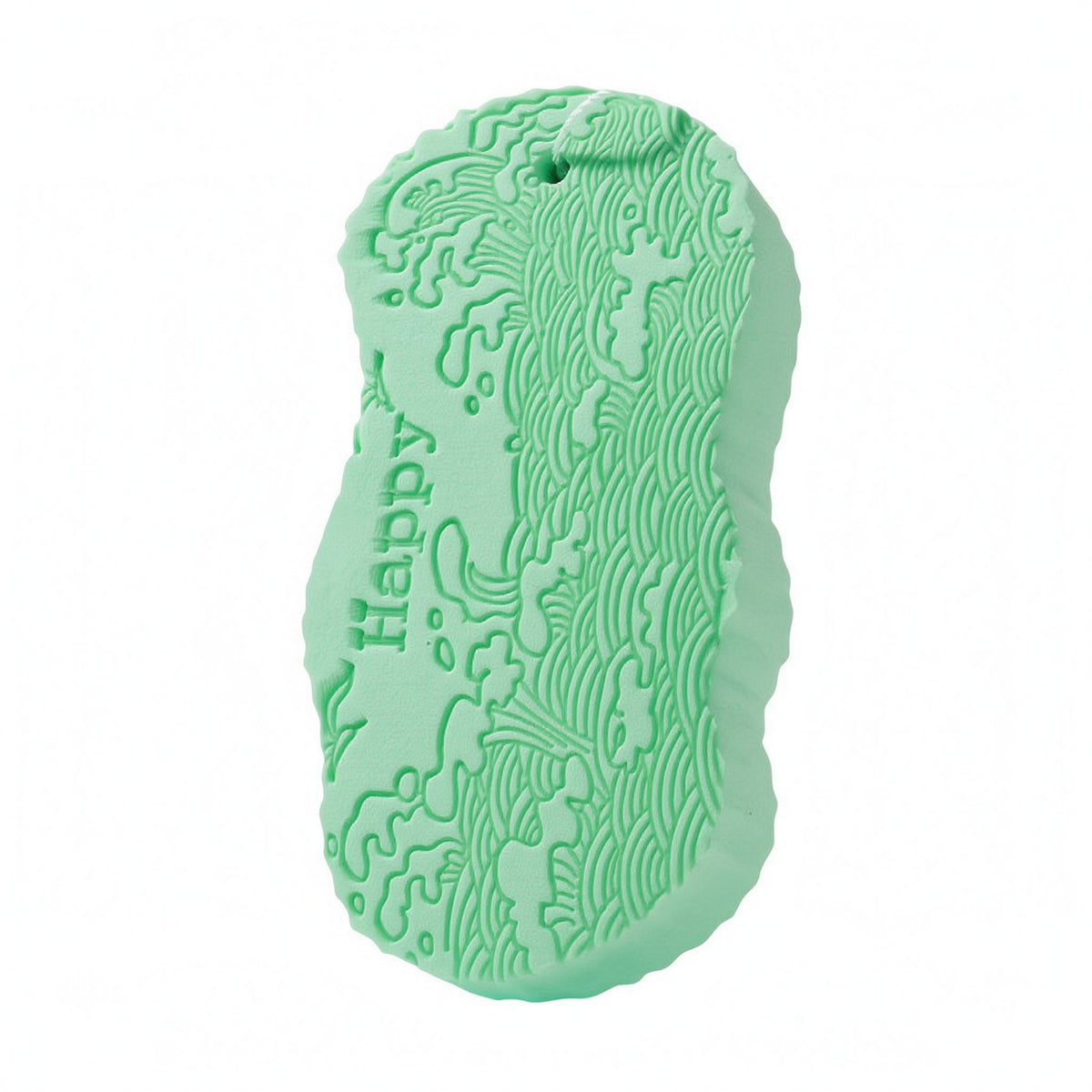 Embossed Children's Bath Scrub Sponge Absorbent PVA Bath Sponge Hanging Cord Good Water Absorption