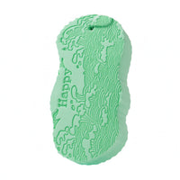 Embossed Children's Bath Scrub Sponge Absorbent PVA Bath Sponge Hanging Cord Good Water Absorption