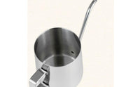 Polished Finish Gooseneck Coffee Kettle Rectangular Handle Pour over Kettle Open Top Brew Gear Wire Stand