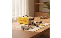 Jewelry Point Welding with Foot Pedal 200W Electric Intermittent Point Welding Compact Fusing Machine for Workshop
