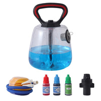 Transparent Water-Filled Exercise Weight Fillable Handheld Water-Filled Weight Side Valve Portable Travel Dumbbells