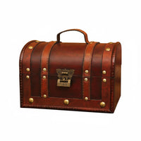 Wooden Treasure Chest Lockable Vintage Wooden Treasure Chest Portable