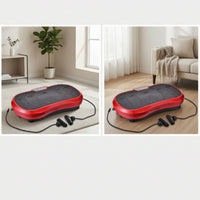 Vibration Platform with Resistance Bands 120-Speed Vibration Plate Fitness Equipment Whole-Body Anti-Slip for Adults, Home Gym