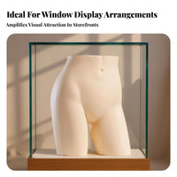Realistic Body Shape Bra Display Bust S-Curve Design Lingerie Display Form Linen Covered for Boutique Owners