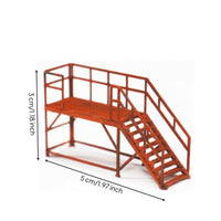 Industrial Maintenance Ladder Platform Realistic Railway Access Platform Lifelike Scenery Detailed for Model Builders, Train Layouts