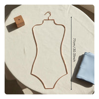 Lingerie Hanger Metal Bodysuit Display Rack Minimalist Style Retail Fixture for Closet