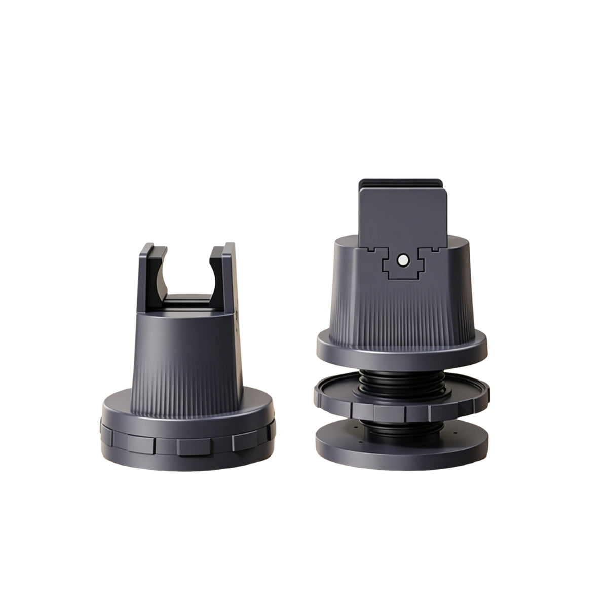 4 Pieces Clamp Style Adjustable Leg Riser Leveling Furniture Leg Riser Rotatable Ribbed