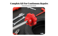 14 Pieces Complete Set Valve Stem Installation Kit Quick Repair Tire Valve Service Kit Easy to Use Automotive Tool Efficient Operation for Mechanics, Car Owners, DIY Enthusiasts, Garage, Roadside Assistance
