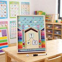 Educational Number Decomposition Board Interactive Arithmetic Practice Board Safe Math Toy for Kindergarteners, Toddlers, Classroom