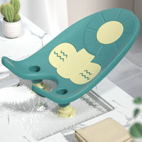 Polished Rounded Edges Infant Hygiene Washing Stand Anti-Slip Suction Cups Baby Rinsing Chair Ergonomic Design Infant Sink Bather Adjustable Height for Newborns, Infants, Babies