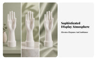 Hand Mannequin Natural Pose Jewelry Display Hand Cylindrical Base Plastic