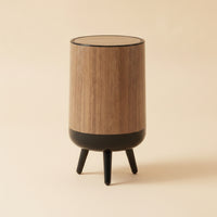 Trash Can with Legs Easy to Clean Elevated Waste Bin Sleek for Living Room
