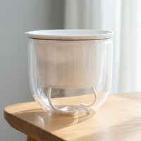 Plant Pots for Modern Home Decor, Self-Watering Hanging Planter for Indoor Plants, Clear Planter with Visible Water Gauge, Balcony Planter Set