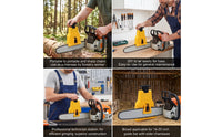 Portable Manual Chainsaw Grinder Compact Manual Chain Grinder Foldable Tool Easy to Use for Gardeners