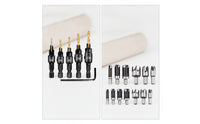14 Pieces Versatile Woodworking Drill-Bit Set Clean Countersink with Hex Shank Long-Lasting Countersink Bit Set Wear Resistant for Woodworkers