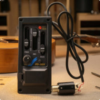Onboard Acoustic Guitar Pickup with Preamp Black Electronics Rectangular for Luthier