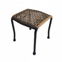 adaptable Small Woven Stool Portable Woven Rattan Stool Lightweight Low Seat long-lasting Frame for Homeowners, Interior Decorators, Fishing, Entryway, exteriordoor, Living Room
