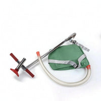 Manual Seeder with Hose Long-Handled Spiker Tool Labor-Saving for Gardeners