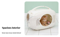 Breathable Space Capsule Pet Carrier Ventilated Cat Bubble Backpack Adjustable Shoulder Straps Airline Pet Carrier Lightweight for Travelers, Hikers, Air Travel, Vet Visits, Outdoor