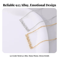 Mama Necklace Hypoallergenic Mom Letter Necklace Nickel-without for Moms, Moms