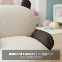 Cute Creature Design Panda-Shaped Armchair Soft and Comfortable children's Furniture Child-Safe Filling Toddler Seat Lightweight for Toddlers, Preschoolers, Parents, Playroom, Bedroom, Nursery, Reading