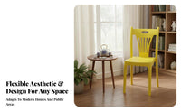 Stackable Armless Side Chair Easy to Clean Armless Monobloc Chair adaptable nesting Seat Space-Saving for Homeowners, Business Owners, event Planners, Night marketplace, Dining Room, Office, Offices