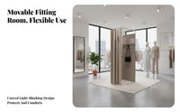 Easy to Assemble Portable Fitting Room Stable Structure Unrestricted Standing Dressing Room Sturdy Frame Unrestricted Standing Changing Booth Long-Lasting for Boutique Owners, Event Organizers, Clothing Shop S, Shopping Malls, Temporary Shops, Exhibition