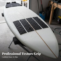 4 Pieces Foam Rubber Foam Wave Pad No Sticky Substance Needed Wave Board Traction Pad Deck Grip Waterproof Geometric Pattern