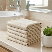 Thick Fish Scale Cloth and Microfibre Cloth, Cleaning Cloths for Glass, High Absorbency Reusable 30x30cm Polishing Rag