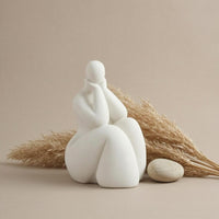 Desk Ornament Rustic Simplicity Abstract Figurine Rounded Forms Abstract Bookend