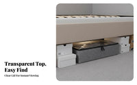 Clear Front-Opening footwear container Space-Saving sliding-frontFront footwear container particleproof Footwear Organizer for Home Organizers, Students, Under Bed, Dormitory, Closet