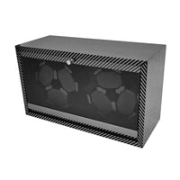 Carbon Fiber Pattern Automatic Watch Winder Illuminated Automatic Watch Winder Box Tabletop Rectangular for Dresser, Home Office, Study