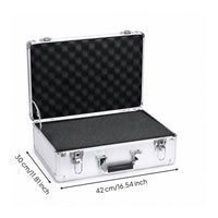 Aluminum Tool Box Safeguarding Hardhard-Shell Container with Foam Hard Carrying Case with Foam Insert Long-Lasting Heavy-Duty