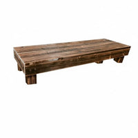 Weather-Resistant Slatted Wood Riser Bench long-lasting and Sturdy Plant Stand adaptable Garden Furniture Elevated Design for Gardeners, householders, Gift Givers, Balcony, Indoors, Living Room, Bedroom