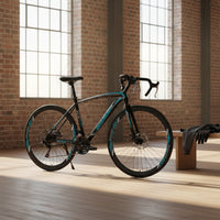Design 700c Road Bike High-Carbon Steel Frame Disc Brake Road Two-Wheeler Drop Bar Gravel Bike for Adults, Commuters, Beginners, Commuting, Fitness