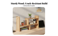 Expandable Book Rack Extendable Design Adjustable Book Organizer