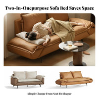 Modern design pivot side rest Sofa Bed Space-Saving Living Room Furniture Easy to Clean Couch Plush pads for Apartment Dwellers, Homeowners, Young Adults, Small Spaces, Home Office