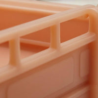 1/64 Scale Cargo Tricycle Model Unpainted Three-Wheeled Cargo Trike Orange-Peach Finish Three Wheel Flatbed Truck Model Side Railings