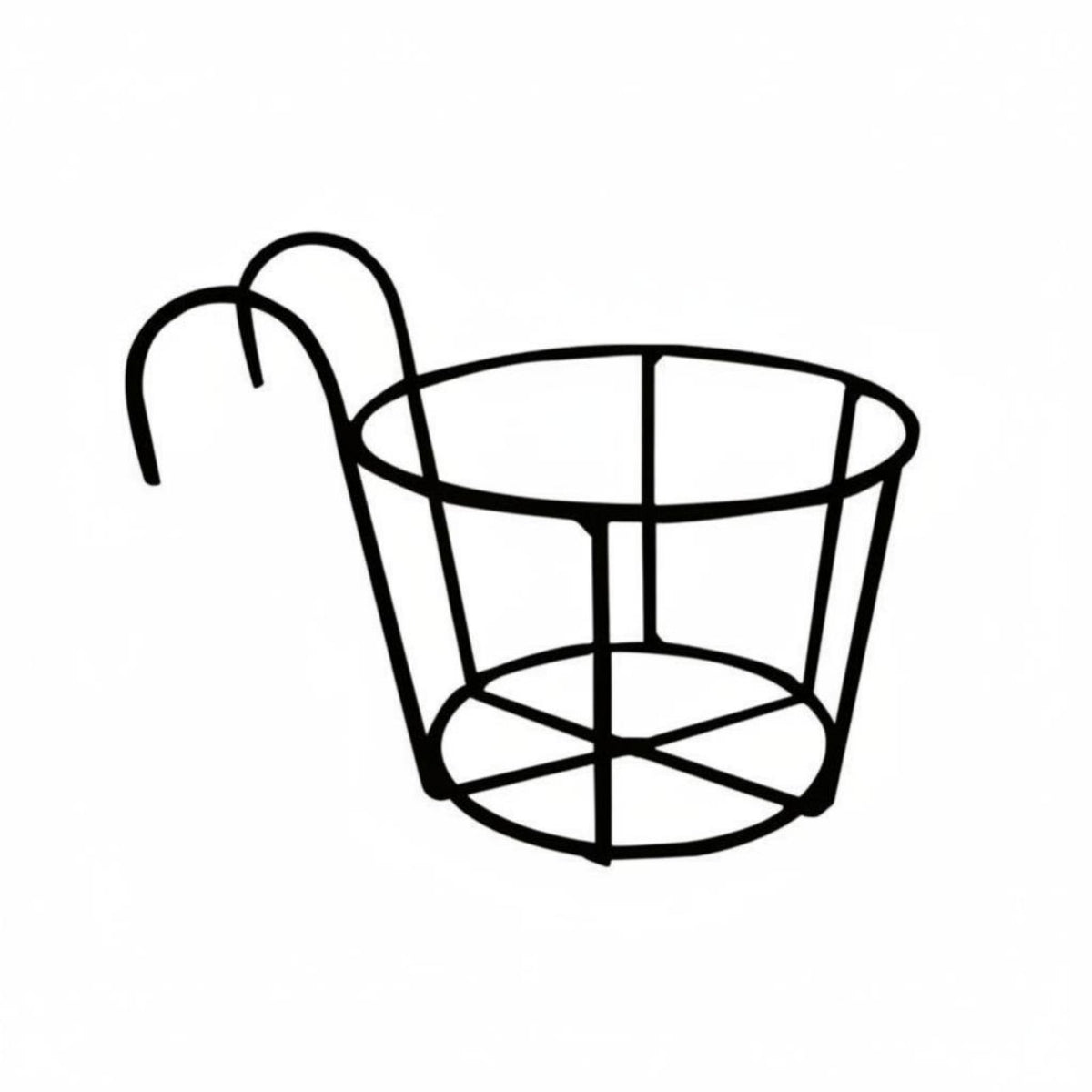 Hanging Design over-the-Railing Plant holder Space-Saving Balcony Rack Easy Installation blossom Pot Holder Sturdy Build for Apartment Dwellers, Gardeners, residents, Windowsill, Fence, Porch, Patio