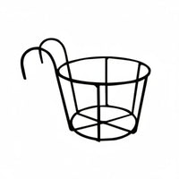 Hanging Design over-the-Railing Plant holder Space-Saving Balcony Rack Easy Installation blossom Pot Holder Sturdy Build for Apartment Dwellers, Gardeners, residents, Windowsill, Fence, Porch, Patio