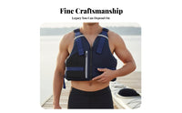 Kayaking Buoyancy Vest Comfortable Fit Fishing Flotation Vest Kayaking Safety Vest Lightweight Design Adjustable Buoyancy Aid