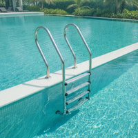 Stainless Steel Pool Ladder in-Ground Pool Ladder with Handrails Non-Slip