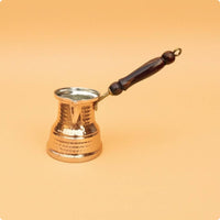 Handmade Turkish Cezve Tin-Lined Hammered Cezve Pouring Lip Copper Ibrik Stovetop Safe for over a Flame