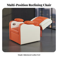 Fully Reclinable Reclining Gaming Chair with Footrest Highspine support Reclining player Chair with Footrest Ergonomic rotating Desk Seat Headrest and Support for players, Students, Teens, Internet Cafe, Game Room, Study, Bedroom